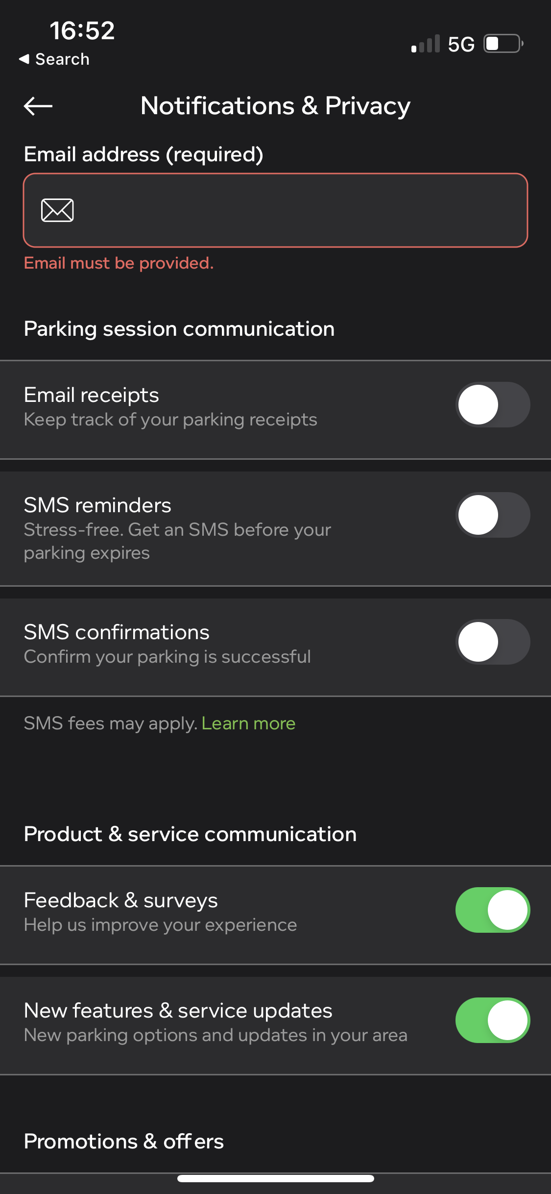 Parking Notifications & Privacy Settings – Help Center